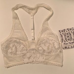 FreePeople White Corset A Lace Bra XS NWOT
